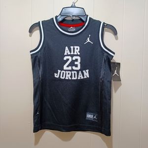 Nike Air Jordan Jumpman Black White Kids Jersey Shirt